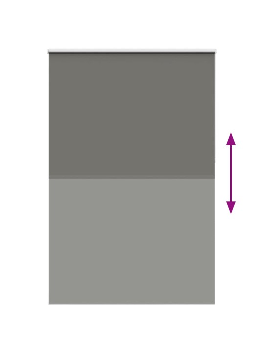 Rullaverho blackout harmaa 160x230 cm kankaan leveys 156,6 cm