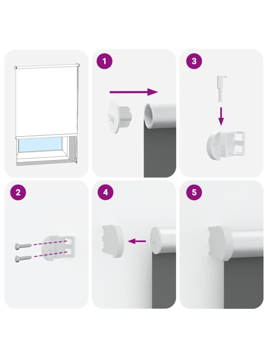 Rullaverho blackout harmaa 160x230 cm kankaan leveys 156,6 cm