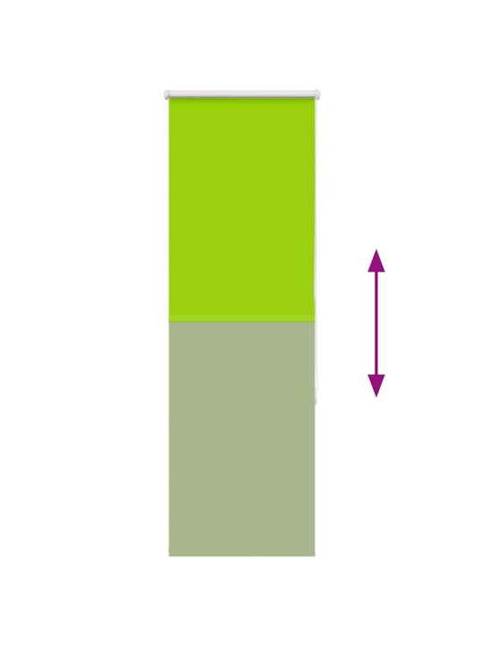 Rullaverho blackout lehdet vihreät 60x150 cm kankaan leveys