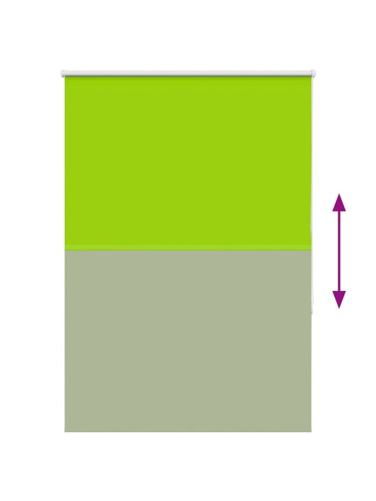 Rullaverho blackout lehdet vihreitä 90x150 cm kankaan leveys