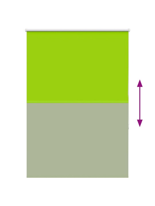 Rullaverho blackout lehdet vihreitä 115x150 cm kankaan leveys