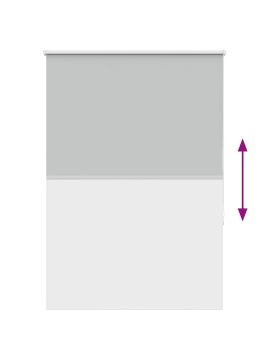 Rullaverho blackout vaalean harmaa 105x175 cm kankaan leveys