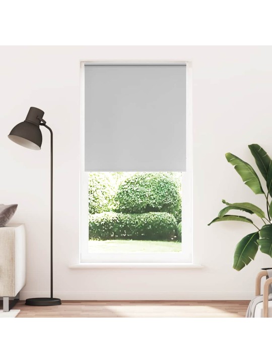 Rullaverho blackout vaalean harmaa 95x230 cm kankaan leveys