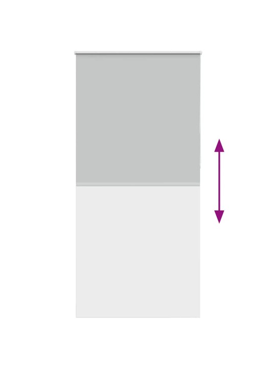 Rullaverho blackout vaalean harmaa 105x230 cm kankaan leveys