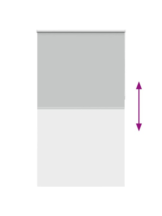 Rullaverho blackout vaalean harmaa 140x230 cm kankaan leveys