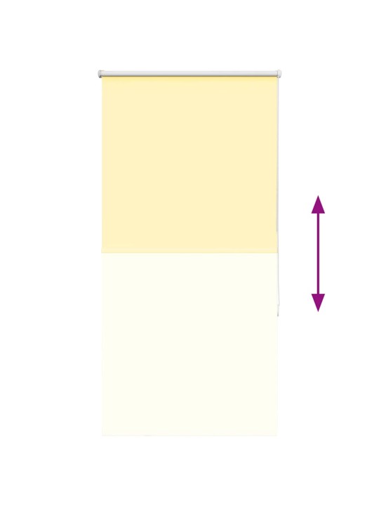 Rullaverho blackout keltainen 70x150 cm kankaan leveys 65,7 cm