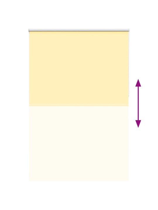 Rullaverho blackout keltainen 160x210 cm kankaan leveys 156,6cm