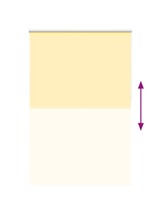 Rullaverho blackout keltainen 160x230 cm kankaan leveys 156,6cm