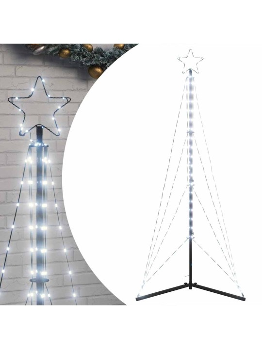 Led joulukuusi 363 kylmän valkoista led-valoa 182 cm