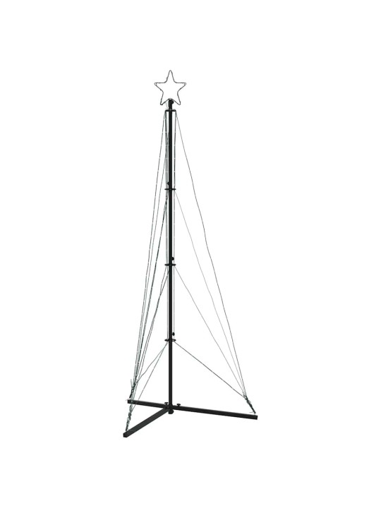 Led joulukuusi 363 kylmän valkoista led-valoa 182 cm