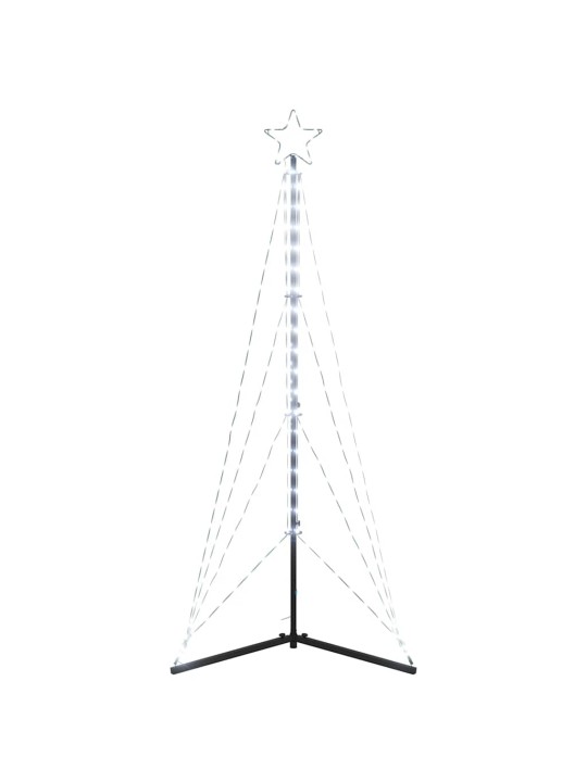 Led joulukuusi 363 kylmän valkoista led-valoa 182 cm