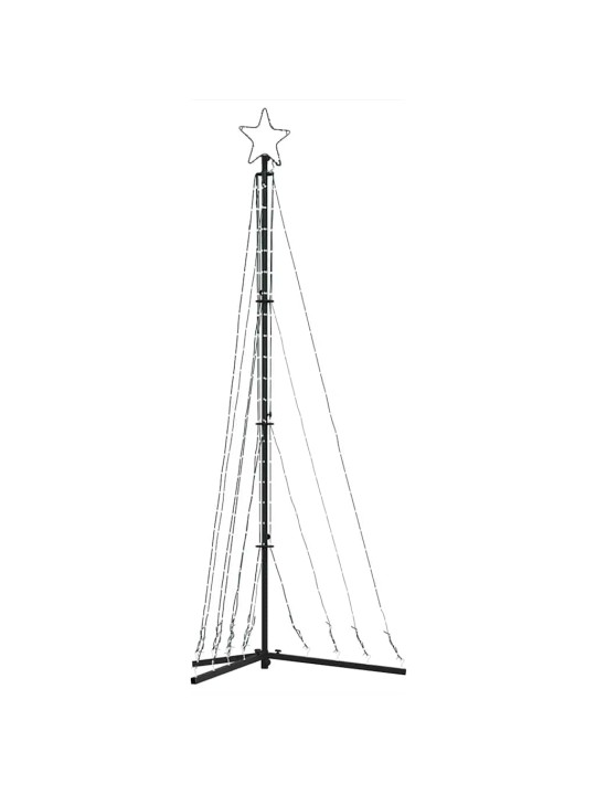 Led joulukuusi 339 kylmän valkoista led-valoa 182 cm