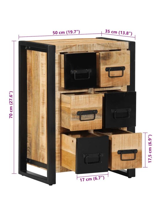 Senkki 50x35x70 cm massiivipuuta mango