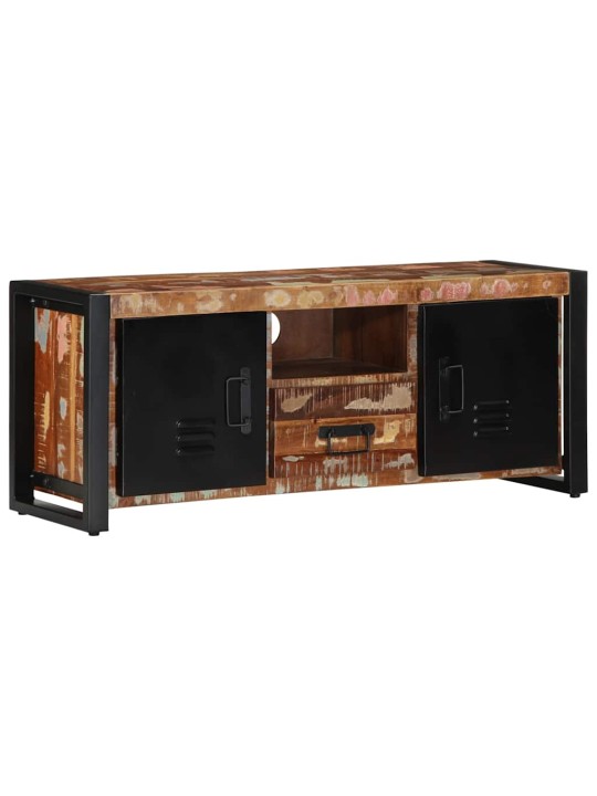 Tv-kaappi 100x30x40 cm kierrätetty massiivipuu