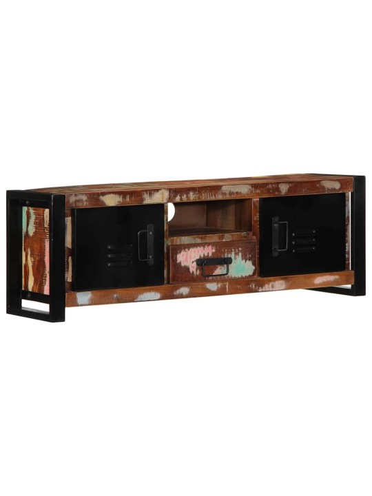 Tv-kaappi 100x30x35 cm kierrätetty massiivipuu