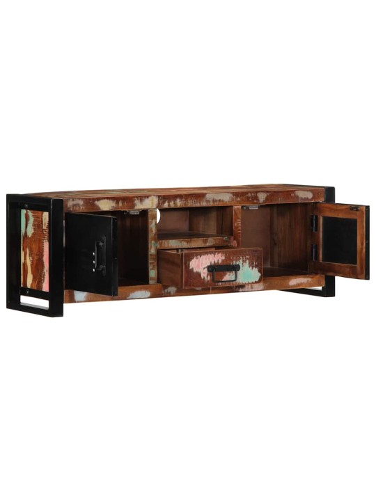 Tv-kaappi 100x30x35 cm kierrätetty massiivipuu