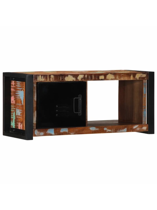 Tv-kaappi 80x30x35 cm kierrätetty massiivipuu