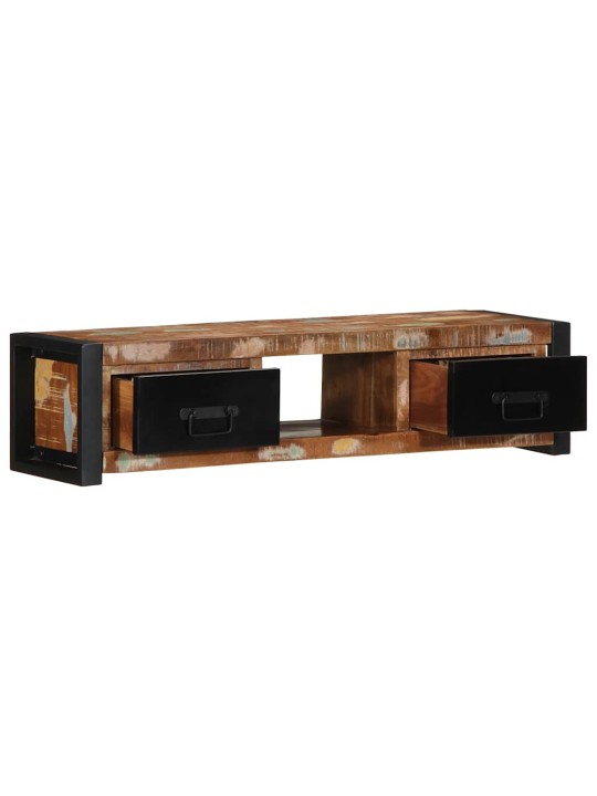 Tv-kaappi 100x30x25 cm kierrätetty massiivipuu