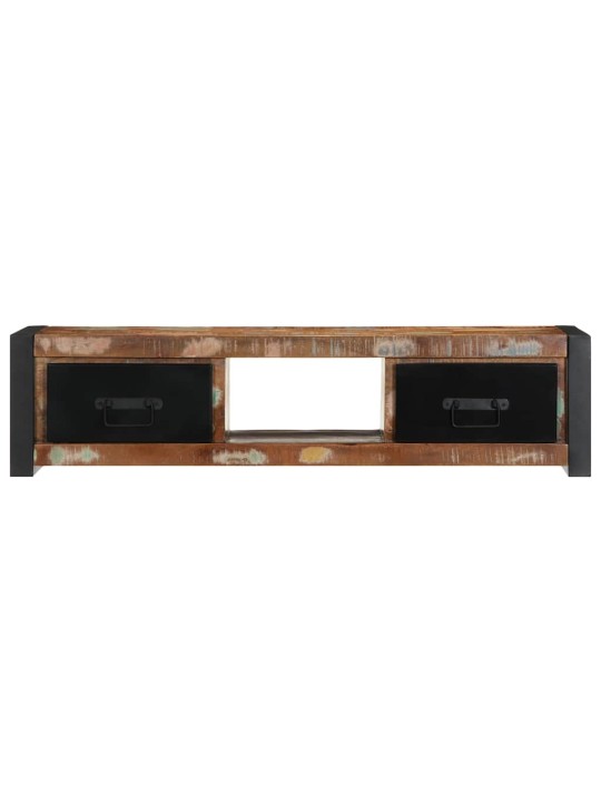 Tv-kaappi 100x30x25 cm kierrätetty massiivipuu
