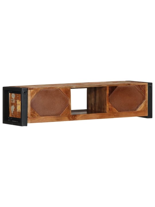 Tv-kaappi 100x30x25 cm kierrätetty massiivipuu