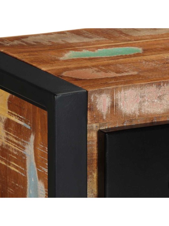 Tv-kaappi 100x30x25 cm kierrätetty massiivipuu