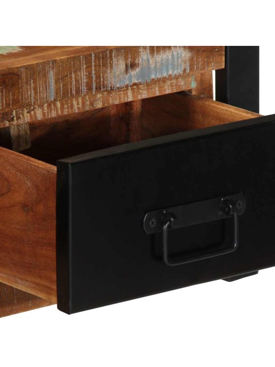 Tv-kaappi 100x30x25 cm kierrätetty massiivipuu