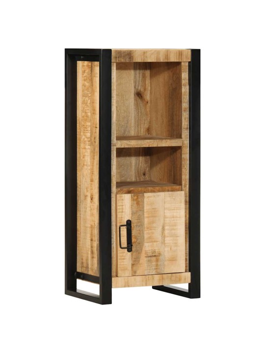 Kylpyhuonekaappi 40x30x90 cm massiivipuuta karkea mango