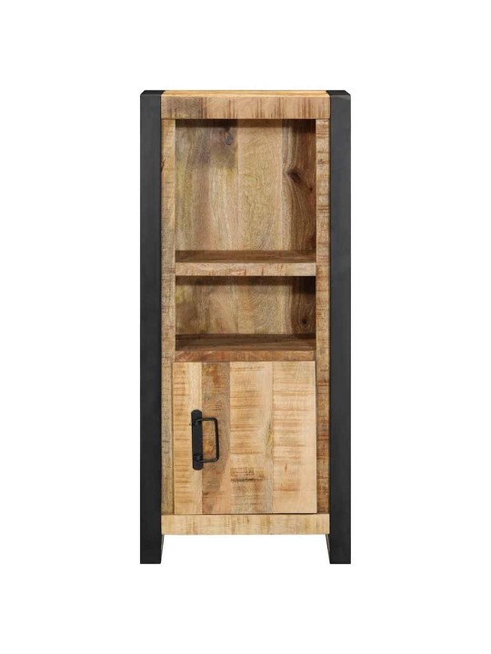 Kylpyhuonekaappi 40x30x90 cm massiivipuuta karkea mango