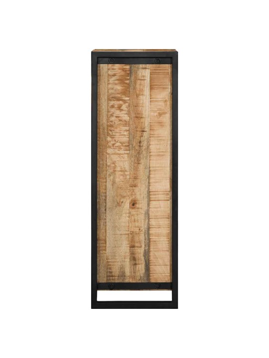Kylpyhuonekaappi 40x30x90 cm massiivipuuta karkea mango