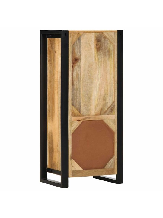 Kylpyhuonekaappi 40x30x90 cm massiivipuuta karkea mango