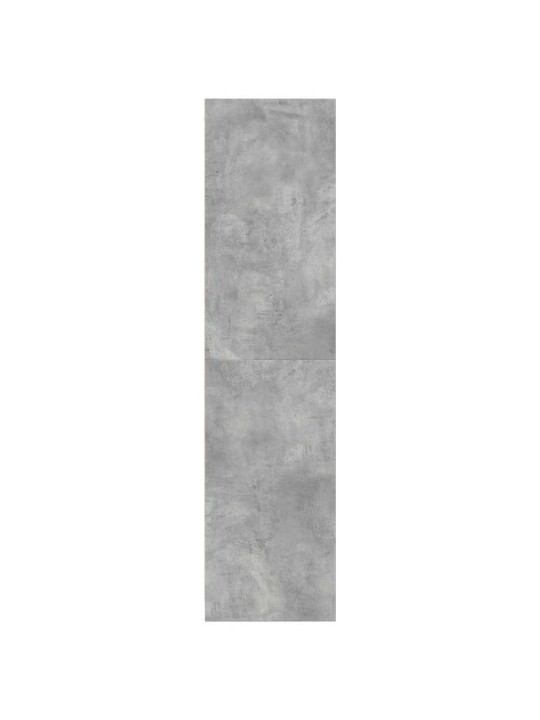 Vaatekaappi betoninharmaa 80x50x200 cm lastulevy