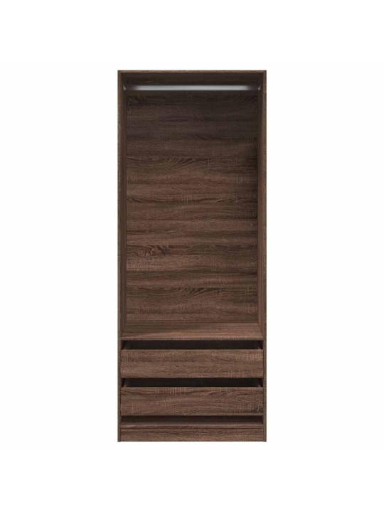 Vaatekaappi ruskea tammi 80x50x200 cm tekninen puu
