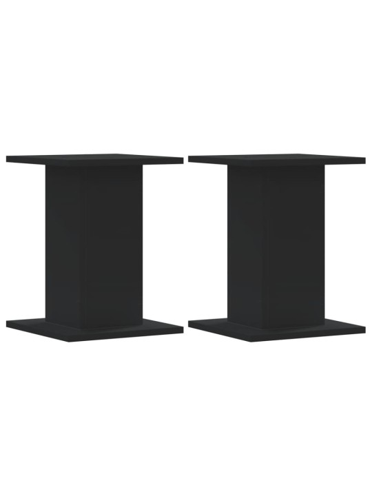 Kasvitelineet 2 kpl musta 30x30x40 cm tekninen puu