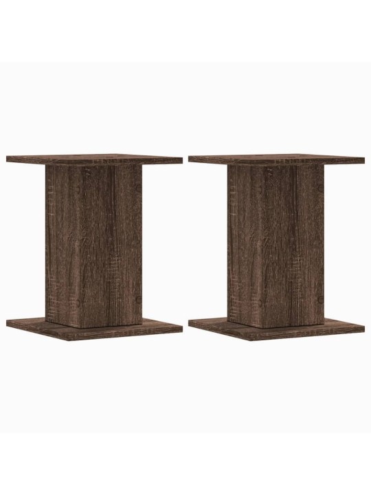 Kasvitelineet 2 kpl ruskea tammi 30x30x40 cm tekninen puu