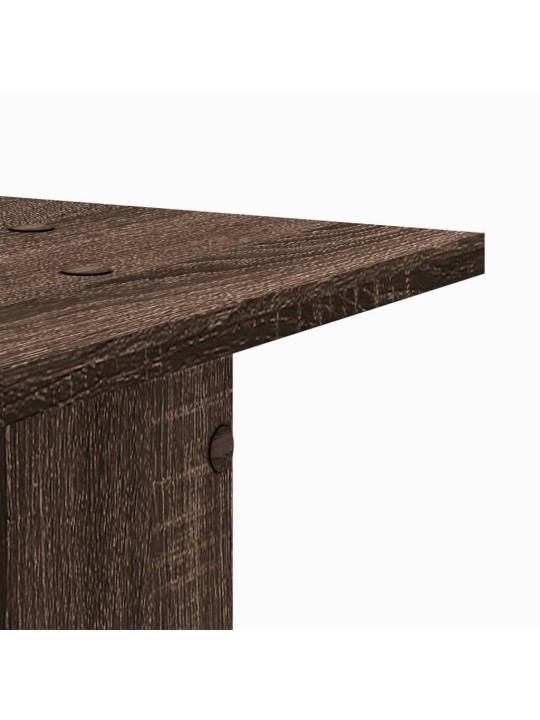 Kasvitelineet 2 kpl ruskea tammi 30x30x40 cm tekninen puu