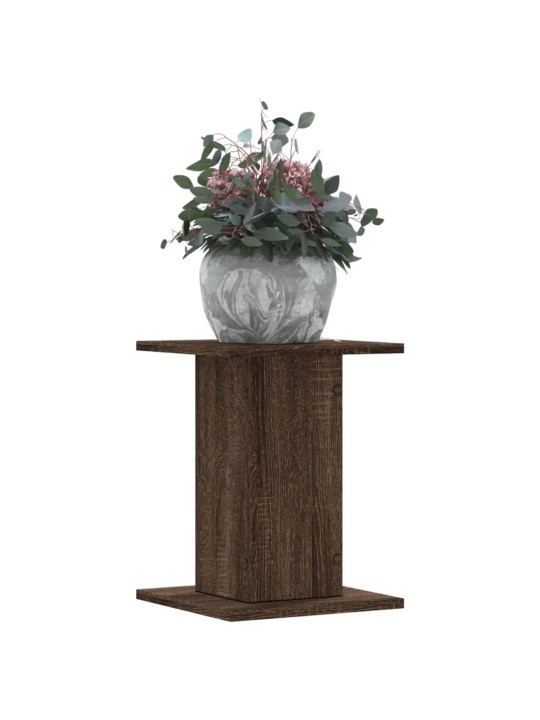Kasvitelineet 2 kpl ruskea tammi 30x30x40 cm tekninen puu