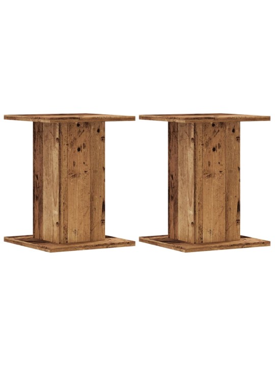Kasvitelineet 2 kpl vanha puu 30x30x40 cm tekninen puu