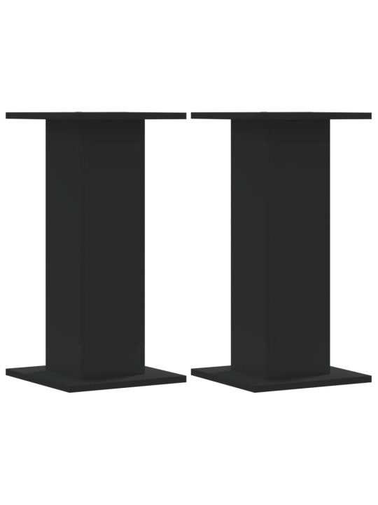 Kasvitelineet 2 kpl musta 30x30x60 cm tekninen puu