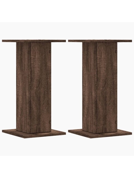 Kasvitelineet 2 kpl ruskea tammi 30x30x60 cm tekninen puu