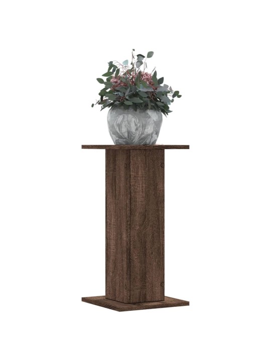 Kasvitelineet 2 kpl ruskea tammi 30x30x60 cm tekninen puu