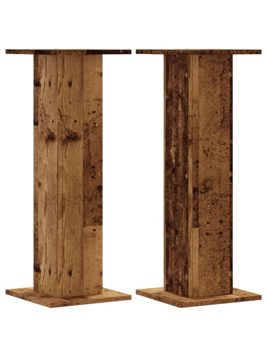 Kasvitelineet 2 kpl vanha puu 30x30x80 cm tekninen puu