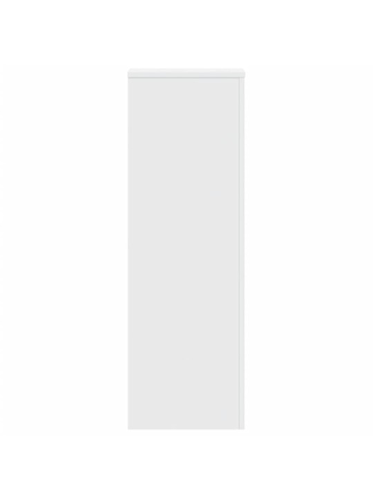 Kasvitelineet 2 kpl valkoinen 33x33x100 cm tekninen puu