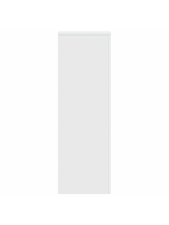 Kasvitelineet 2 kpl valkoinen 33x33x100 cm tekninen puu