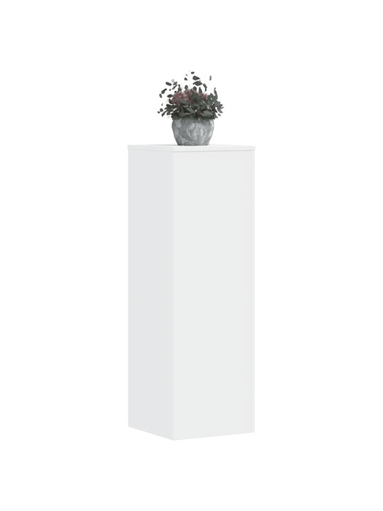 Kasvitelineet 2 kpl valkoinen 33x33x100 cm tekninen puu