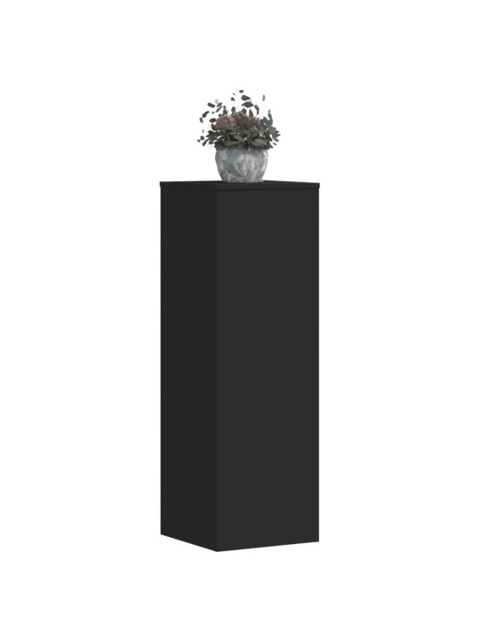 Kasvitelineet 2 kpl musta 33x33x100 cm tekninen puu