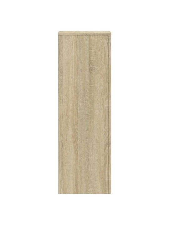 Kasvitelineet 2 kpl sonoma-tammi 33x33x100 cm tekninen puu