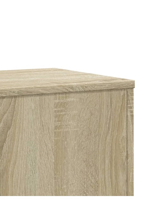 Kasvitelineet 2 kpl sonoma-tammi 33x33x100 cm tekninen puu