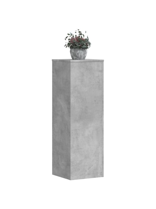 Kasvitelineet 2 kpl betoninharmaa 33x33x100 cm tekninen puu