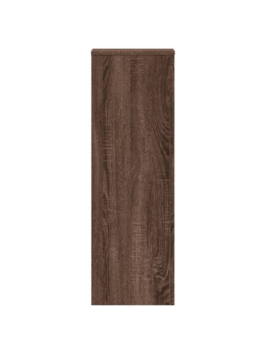 Kasvitelineet 2 kpl ruskea tammi 33x33x100 cm tekninen puu