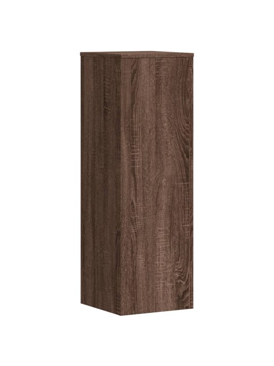 Kasvitelineet 2 kpl ruskea tammi 33x33x100 cm tekninen puu
